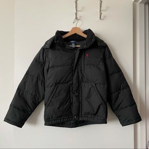 Boy’s Polo Black Down Jacket